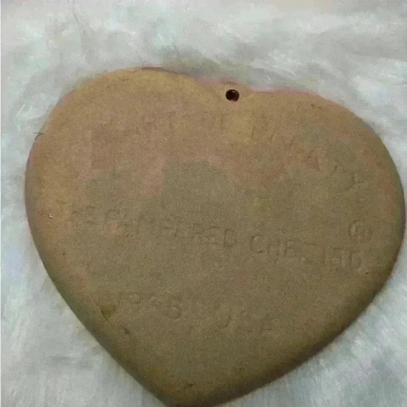 Vintage 1995 Pampered Chef Cookie Mold-HEART OF PLENTY-Heart W/Cornucopia Fruit - Picture 2 of 2